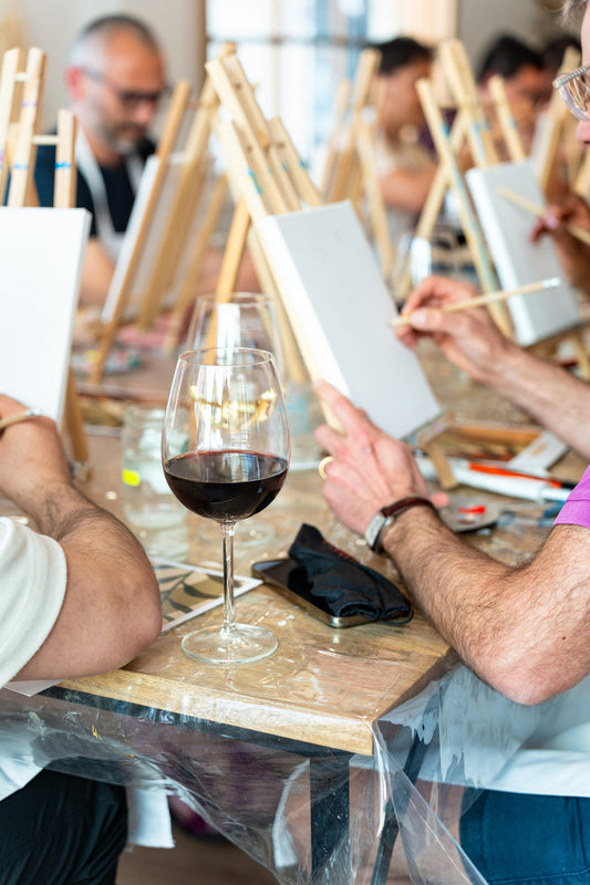 Corporate Event: Paint + Wine Tasting
